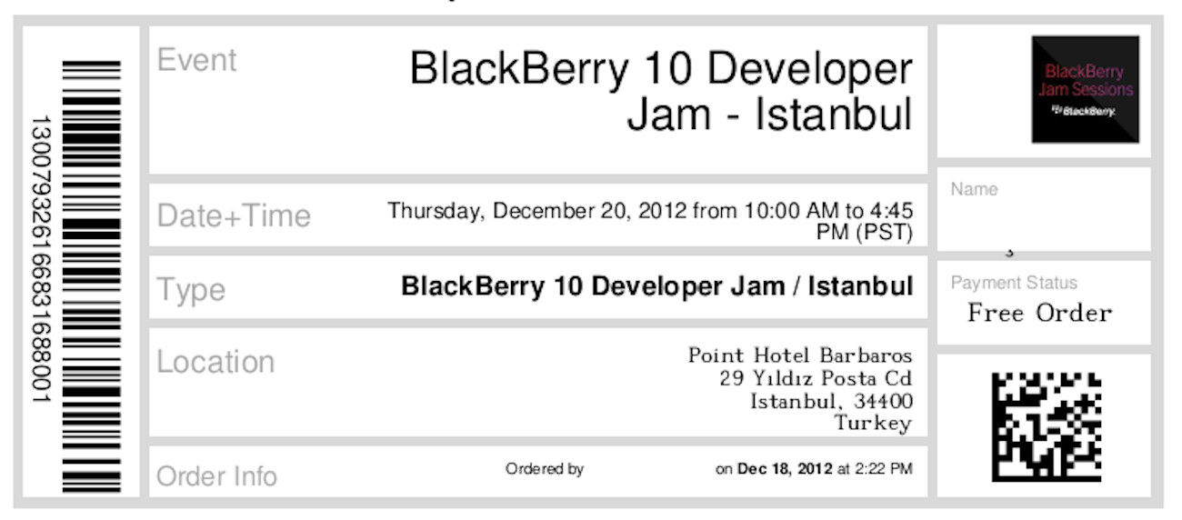 BlackBerry 10 Developer Jam