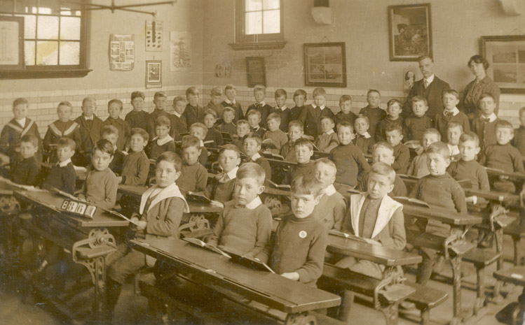 Unidentified boys'school, Tarih: Yaklaşık 1905