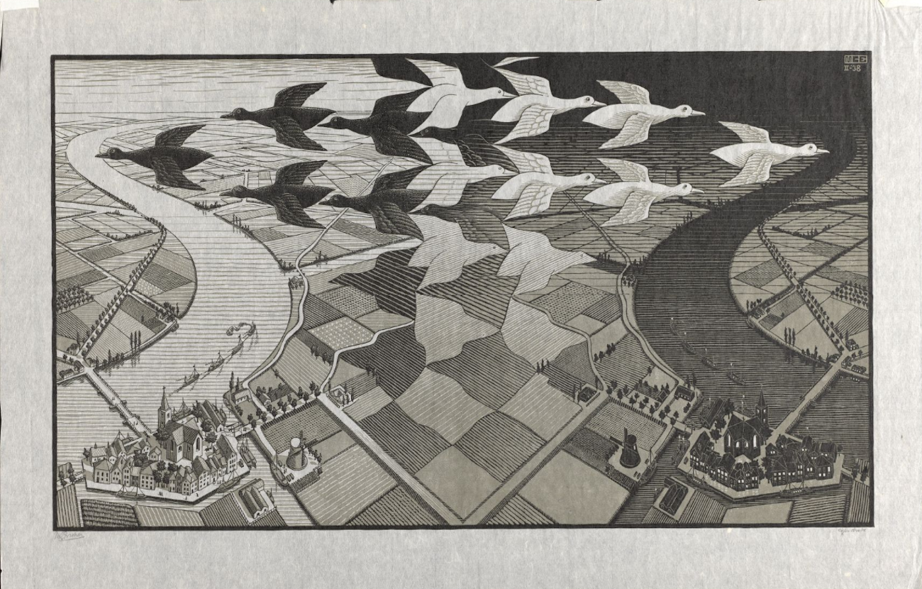 Escher - Day and Night - Fikir